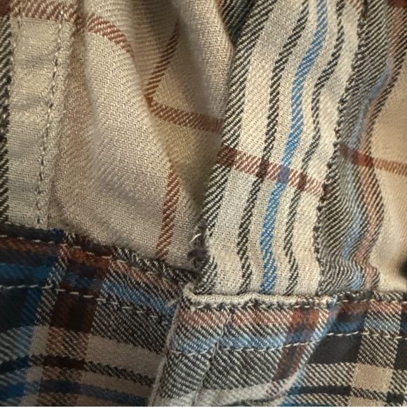 Carhartt Rugged Flex Flannel Shirt Men’s XL Relaxed Fit Blue Gray Plaid - Picture 9 of 14